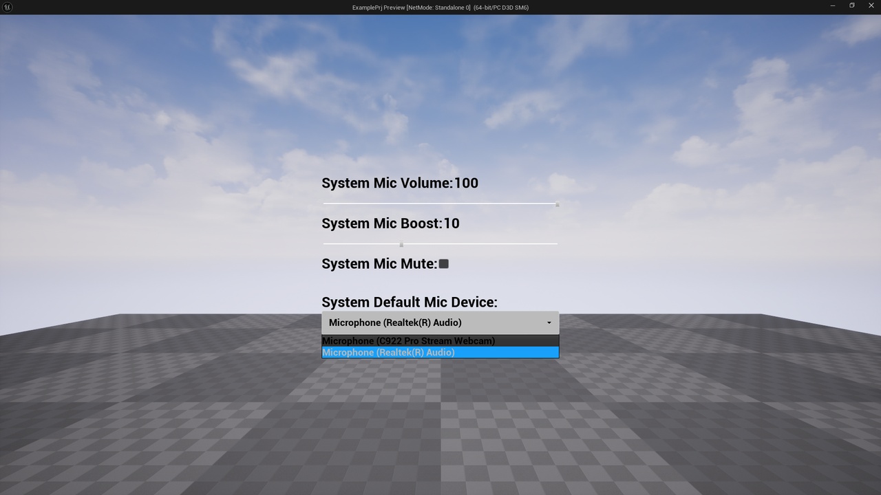 Media 1 for listing System Mic Control