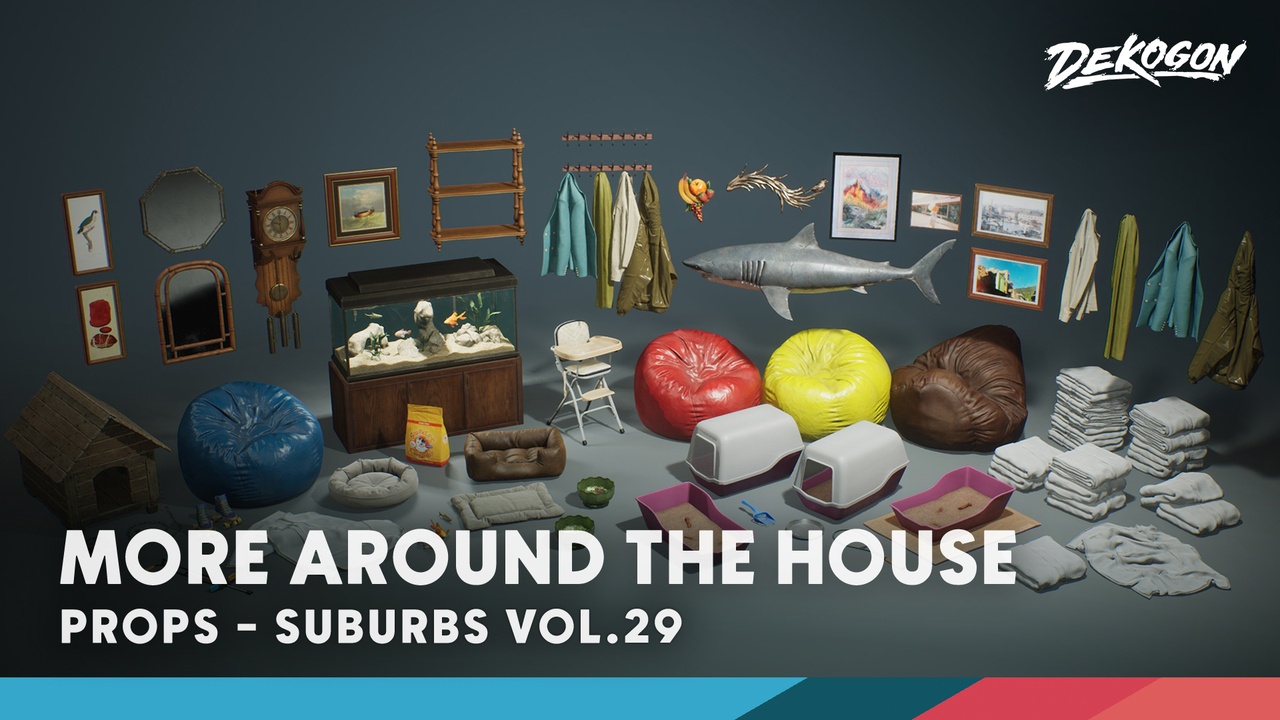 Media 1 for listing Suburbs VOL.29 - MORE Around The House (Nanite and Low Poly)