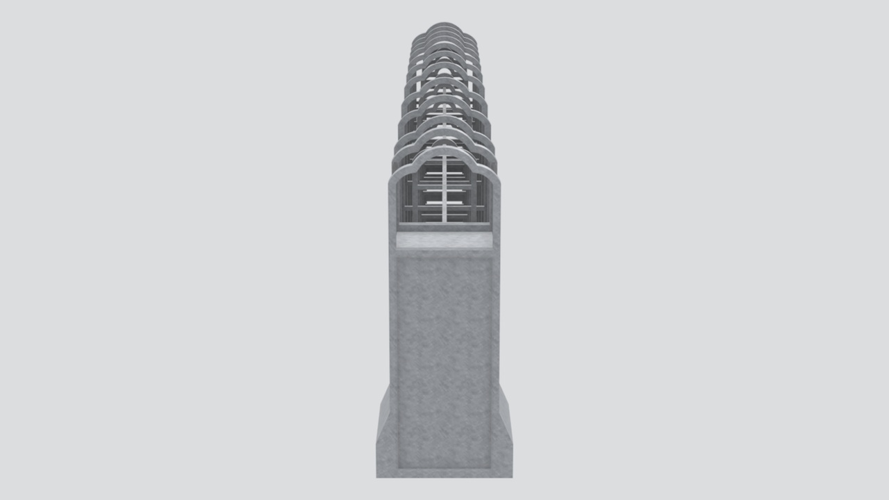 Media 1 for listing Industrial Automatic Retractable Gate 3D Model