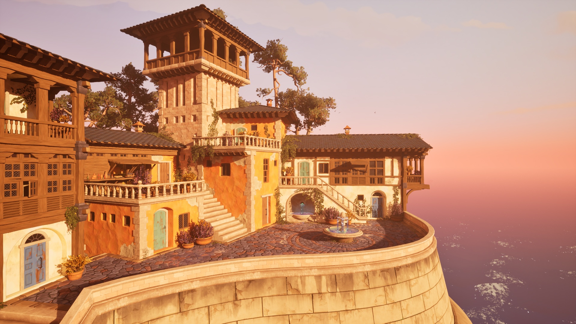 الوسائط 1 للقائمة Oceanside Town Modular Kit (Unity)