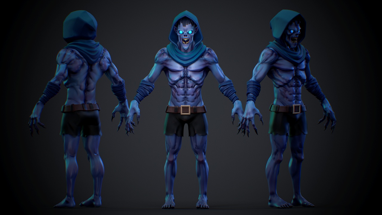 Ghoul Stylized Monster 제품 등록을 위한 미디어 1개