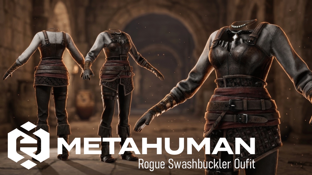 Media 1 for listing MHC: Rogue Swashbuckler | Metahuman Outfit