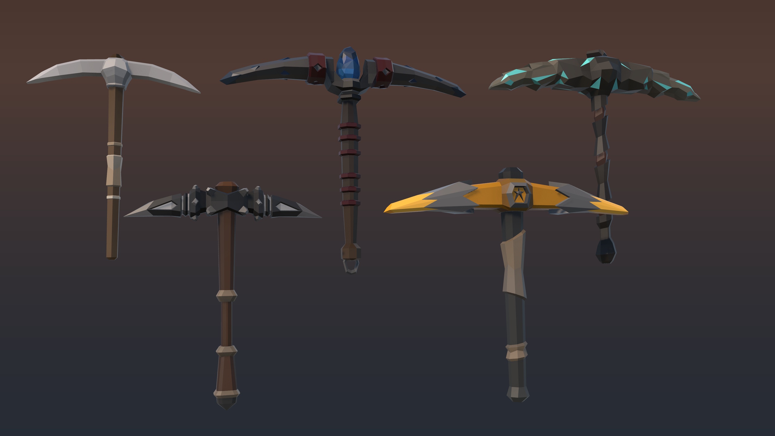 Media 1 for listing GanzSe Mining - Fantasy Low Poly Props
