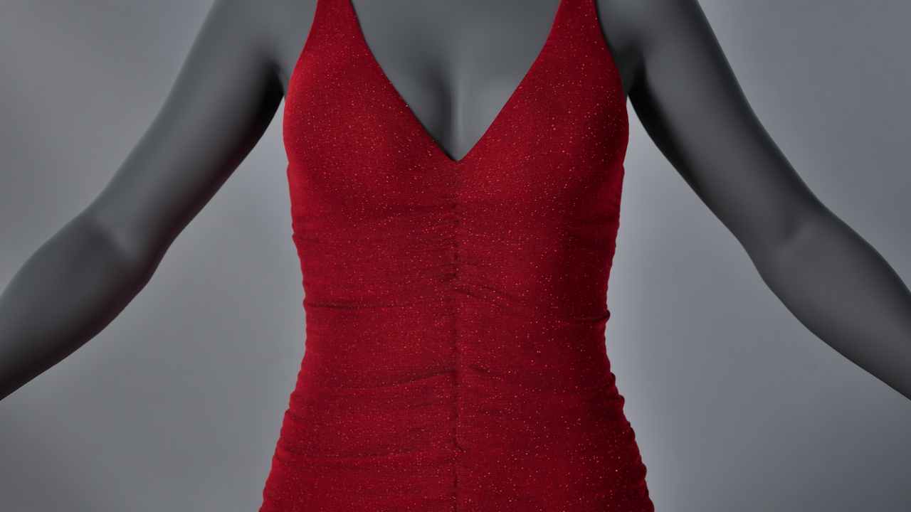 Media 1 for listing Scarlet Mini Dress Outfit for Metahuman - MHPKG