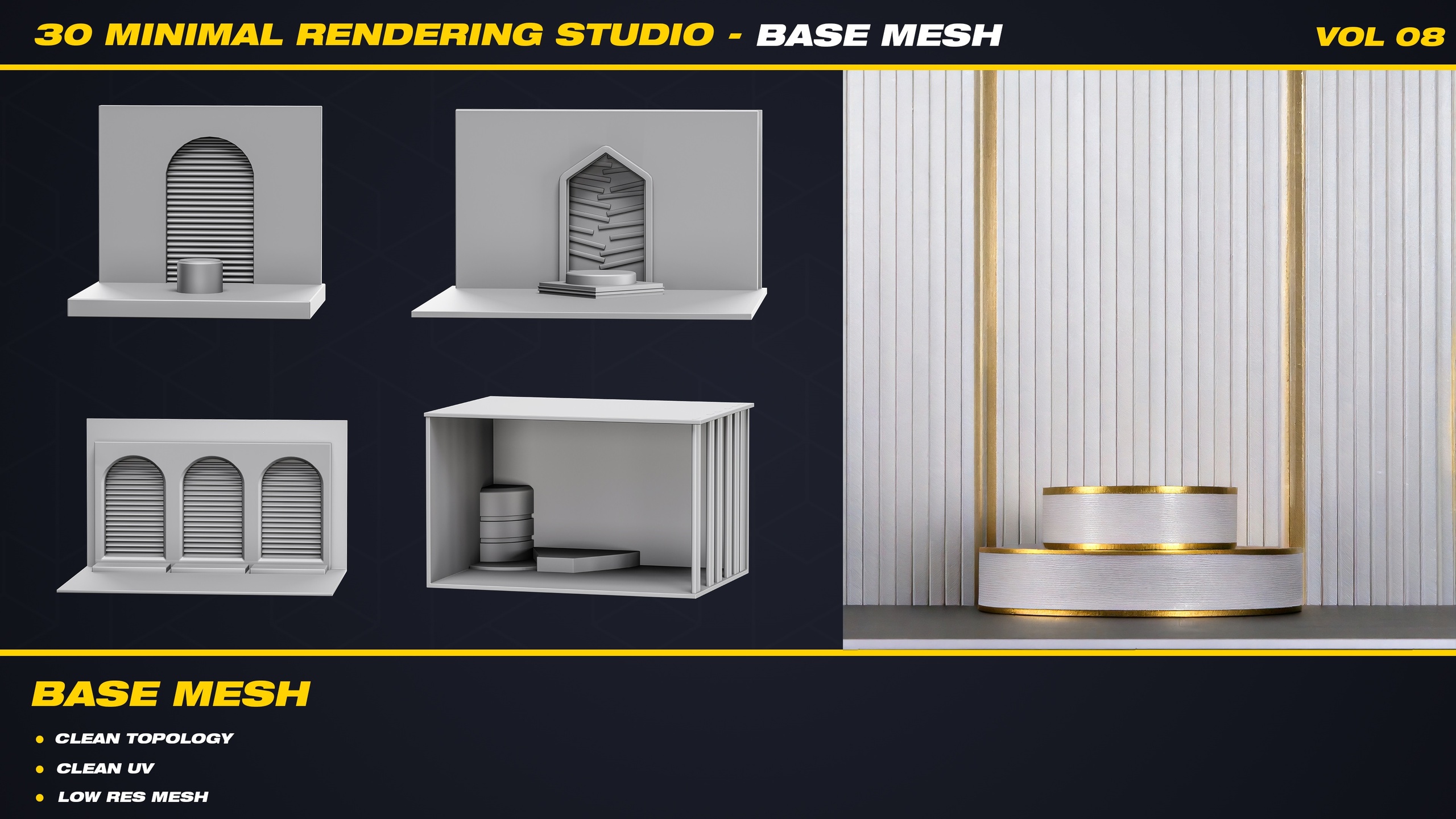 Media 1 for listing 30 Minimal Rendering Studio - Vol 08