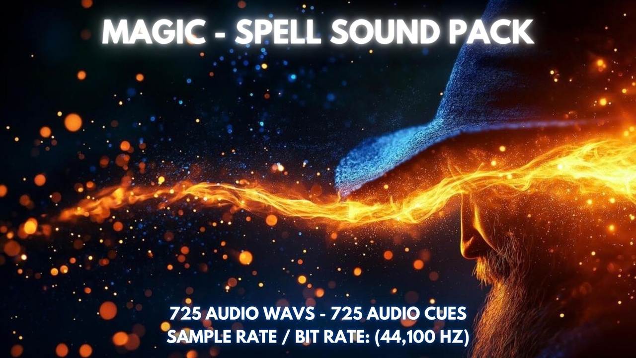 Media 1 for listing Magic Spell Sound Pack - 725 Audio Assets Sound Effects