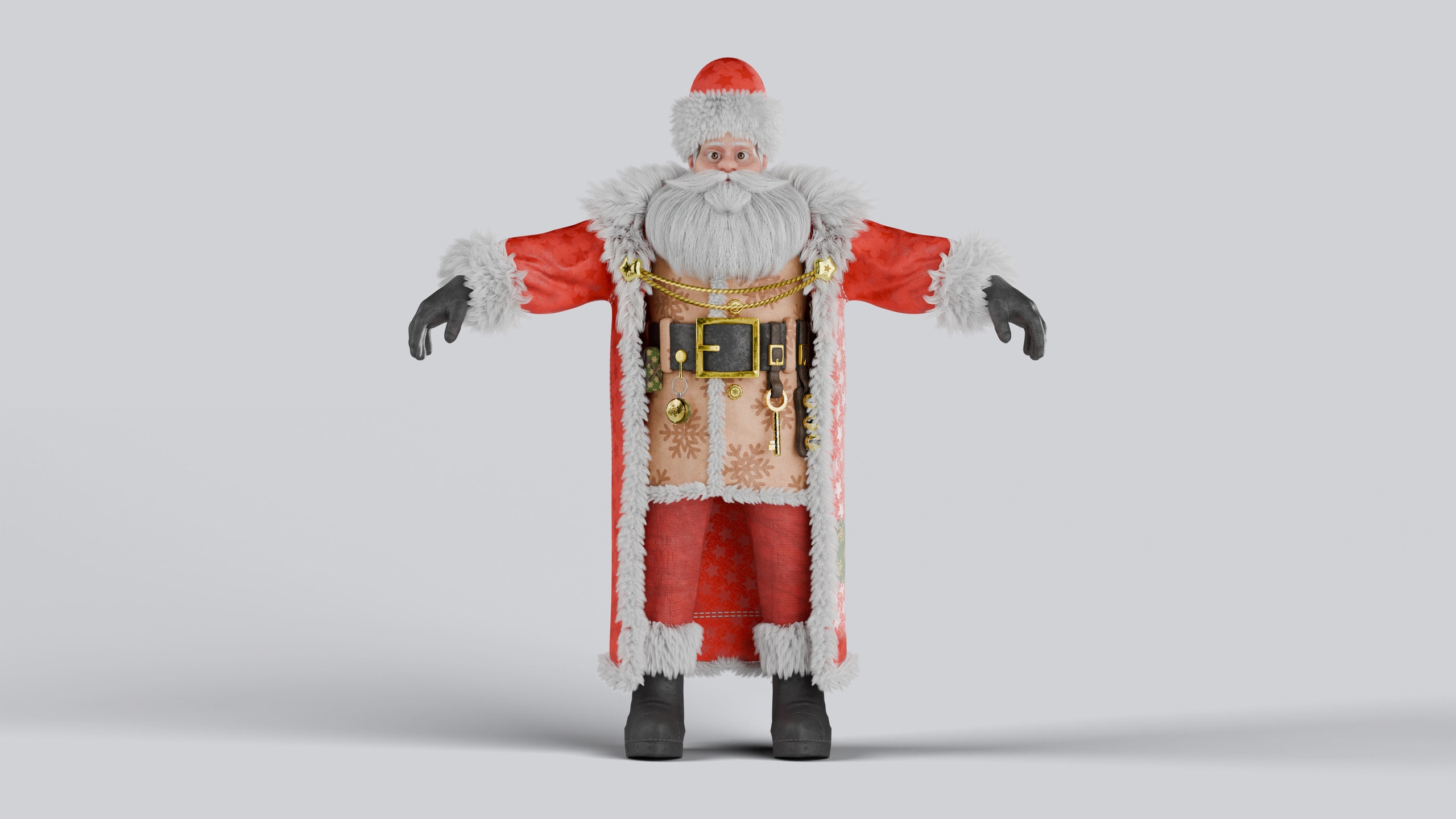 Media 1 for listing Santa Claus Fully Rigged Animation Ready 3D Model