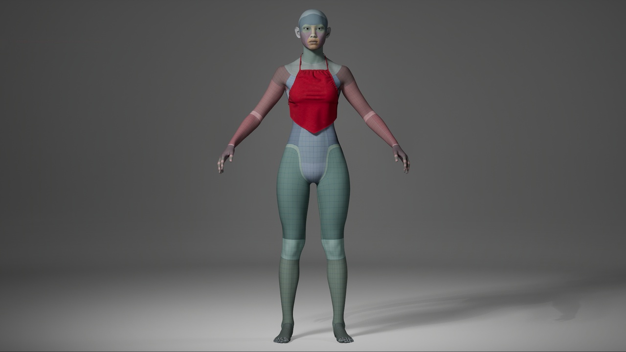 Media 1 for listing Backless Halter Top for MetaHuman – Parametric Wardrobe (MHPKG)