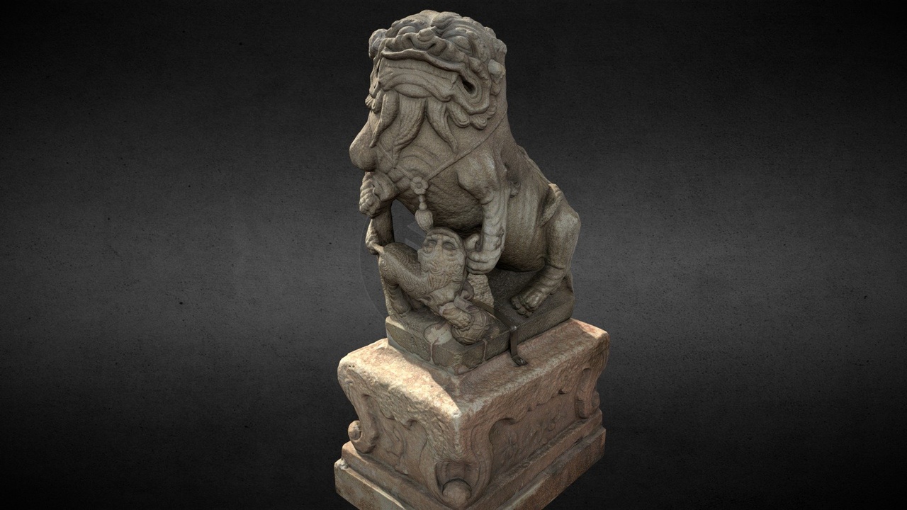 Media 1 for listing Lion-Statue-037F-梧棲朝元宮