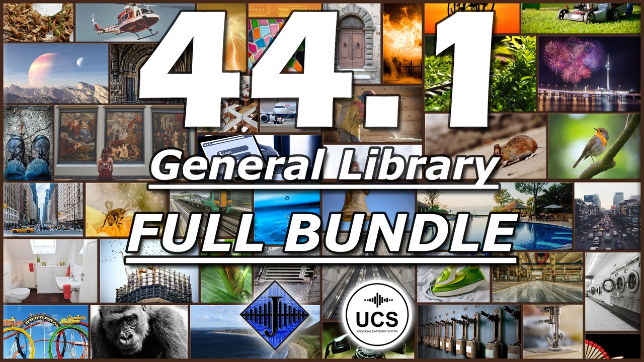 Media 1 for listing 44.1 General SFX Library (Full Bundle)