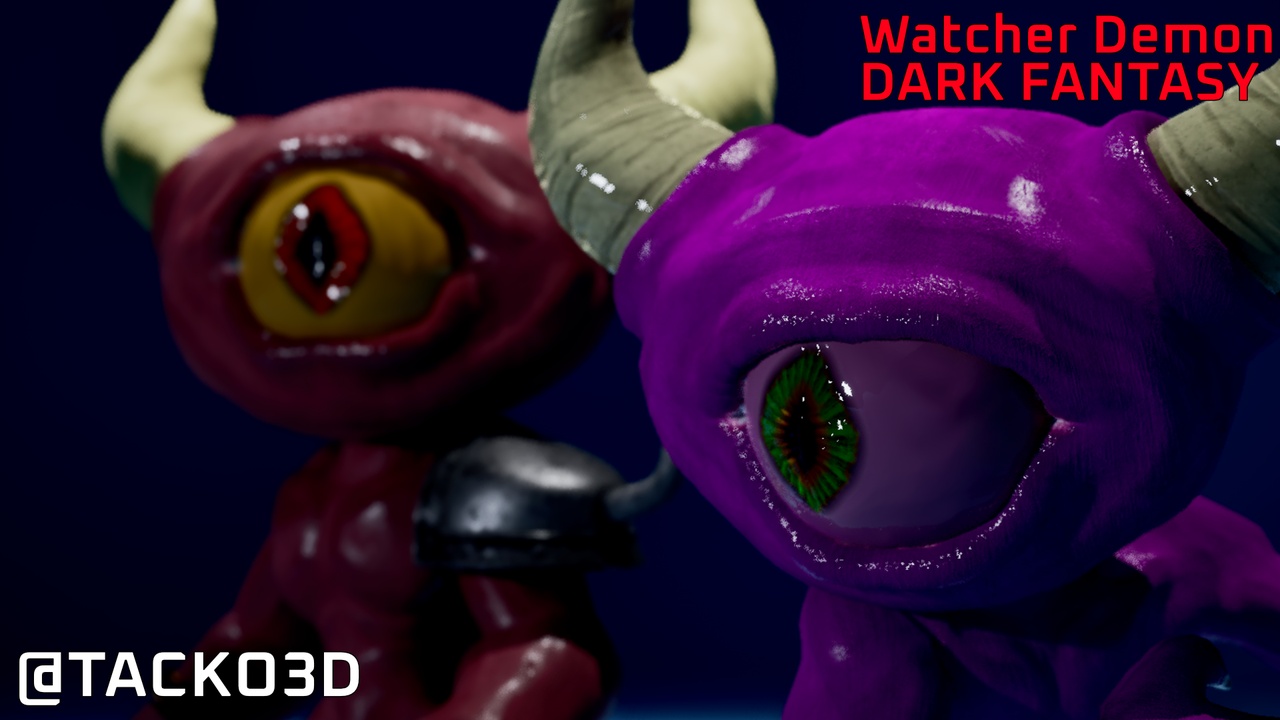 Eyeball Watcher Demon - Dark Fantasy Series 제품 등록을 위한 미디어 1개