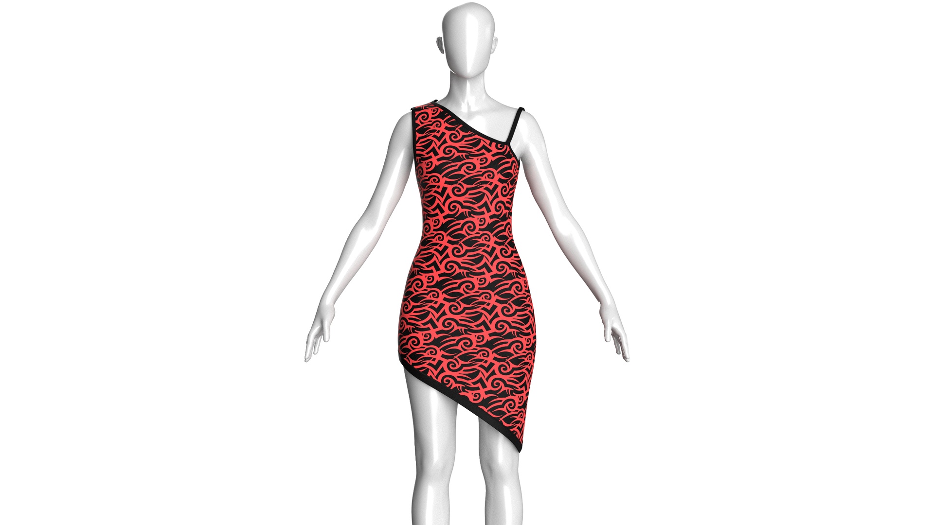 Media 1 for listing Girls Printed Mini Dress | High Poly