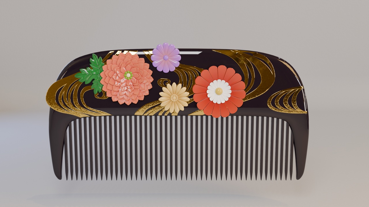 Media 1 for listing Elegant Japanese Hair Comb