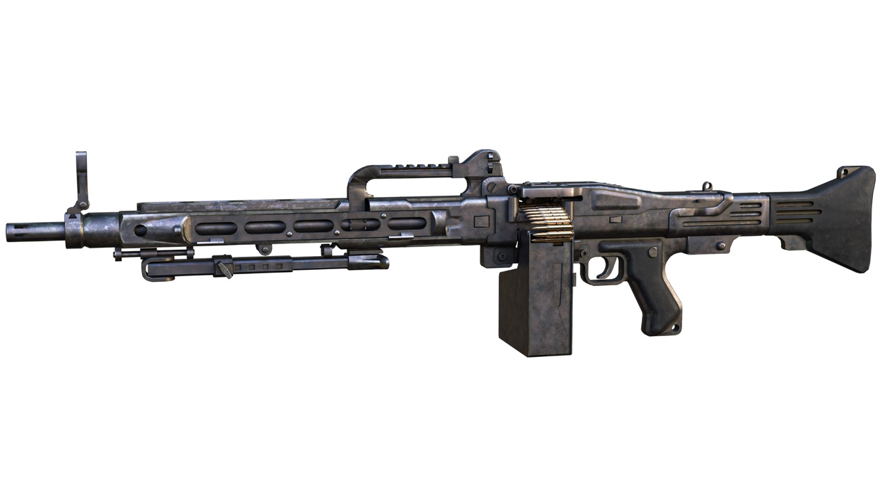 Media 1 for listing Heavy Tactical Machine Gun – Military Style (3D Weapon Asset)
