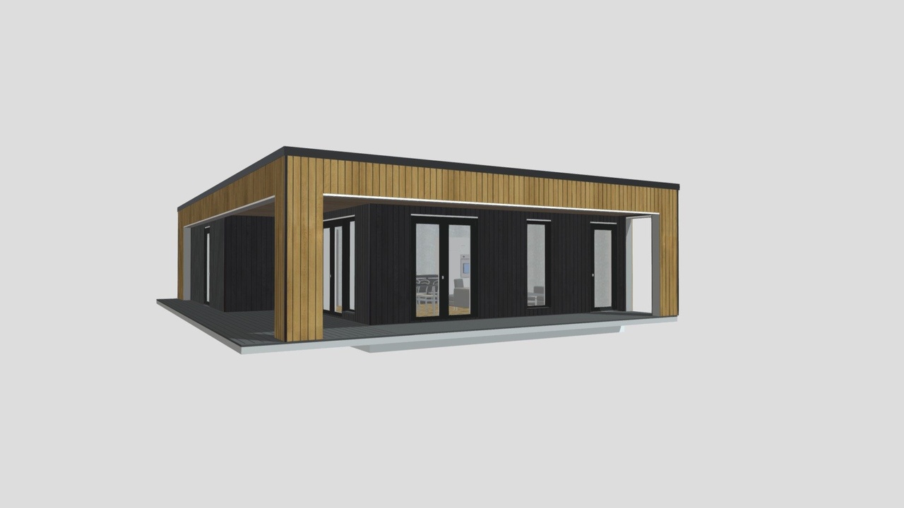 Media 1 for listing 6BW V2 Prefab box-house game ready model