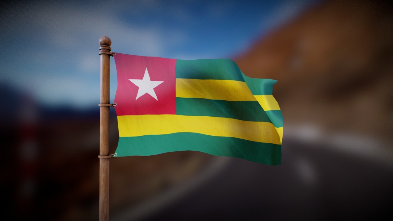 Media 1 for listing Flag of Togo - Wind Animated loop