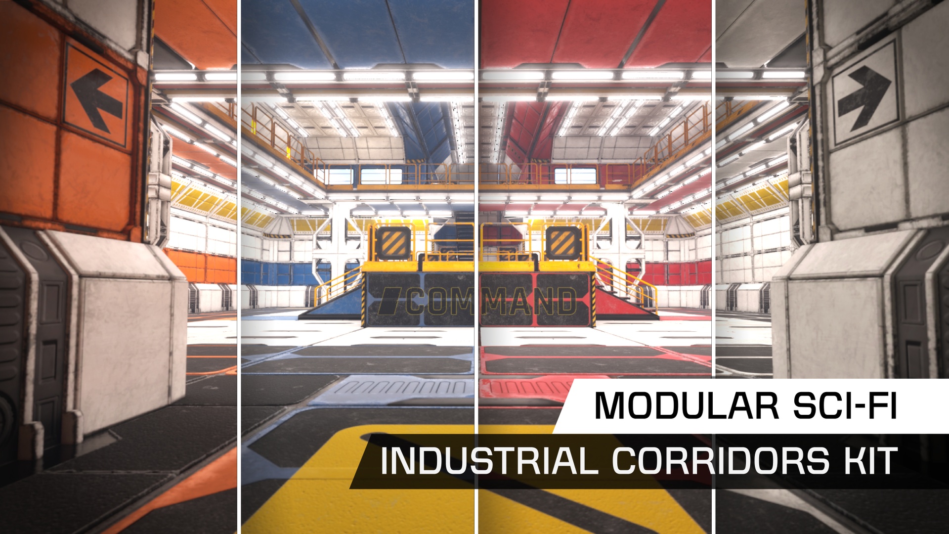 Media 1 for listing Modular SciFi Industrial Corridors Kit