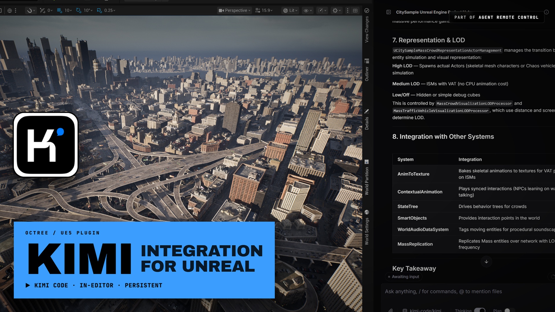 Media 1 for listing Kimi Integration for Unreal