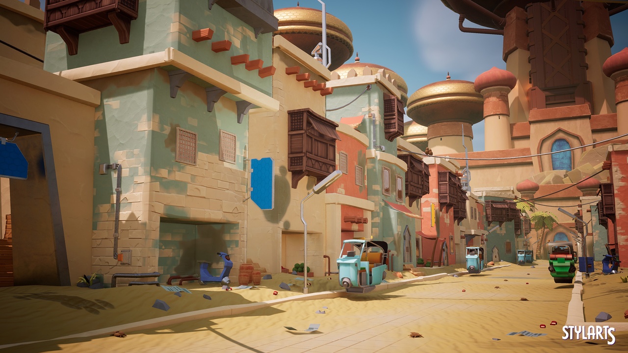 商品 Stylized Indian City ( Stylized Stylized Stylized Indian Indina Cities Urban ) 的媒体 1