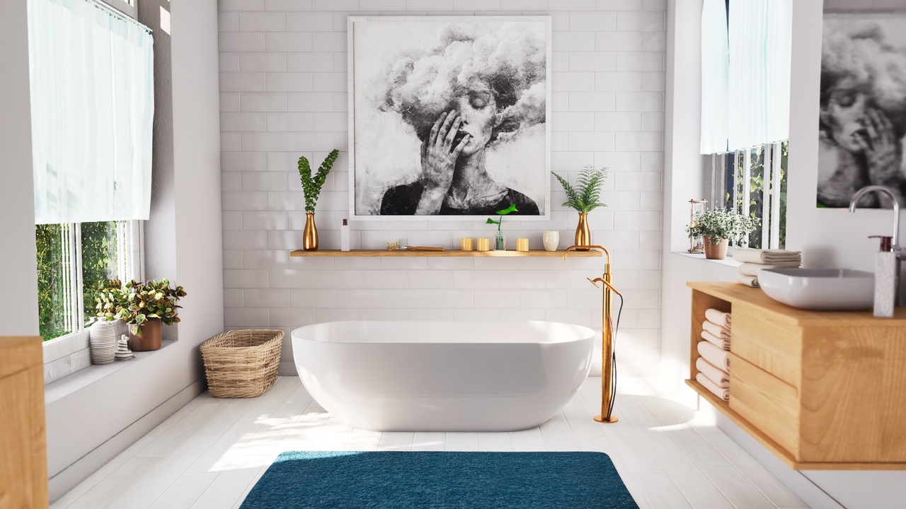 Media 1 for listing White Bathroom Scene