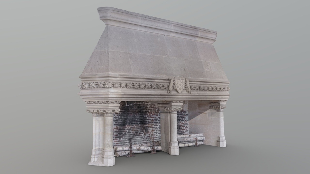 Media 1 for listing Grand fireplace, Pierrefonds Castle