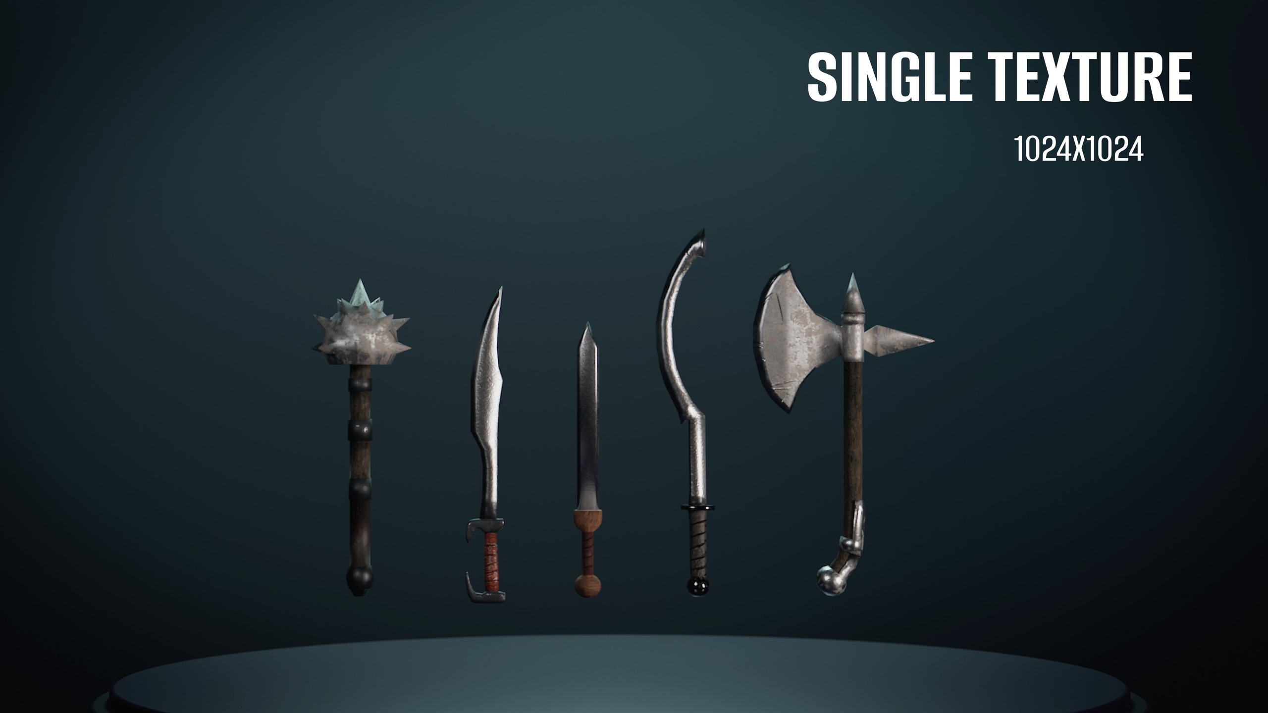 Media 1 for listing Free Stylized Gladiator Weapon Pack
