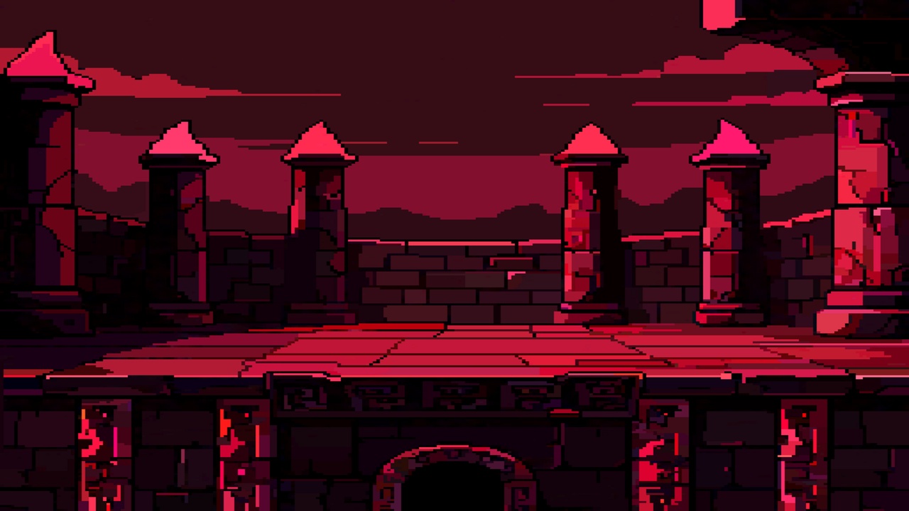 Media 1 for listing Retro Dungeon Boss Arena - Pixel Art Style Scene