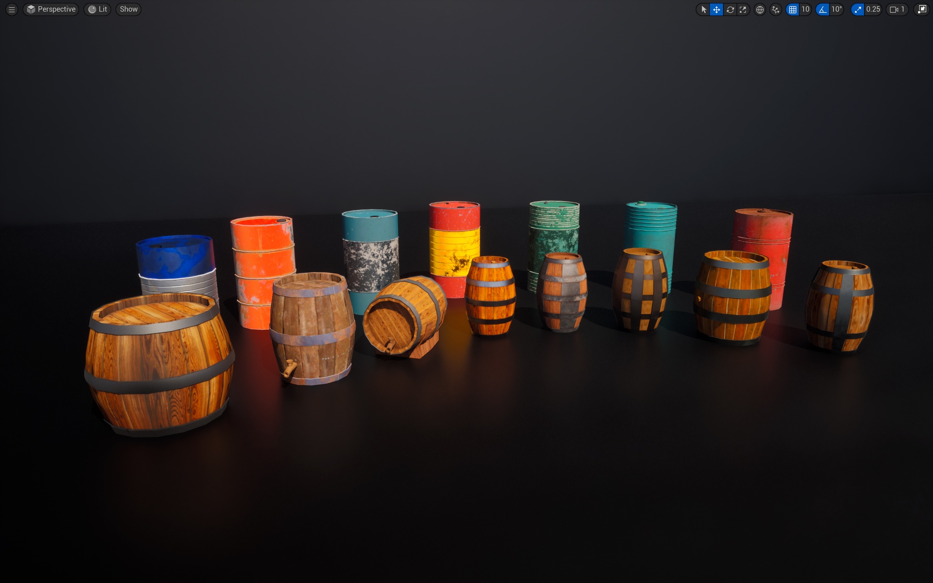 Media 1 for listing Barrel 01 - Realistic 4K PBR Mesh Bundle