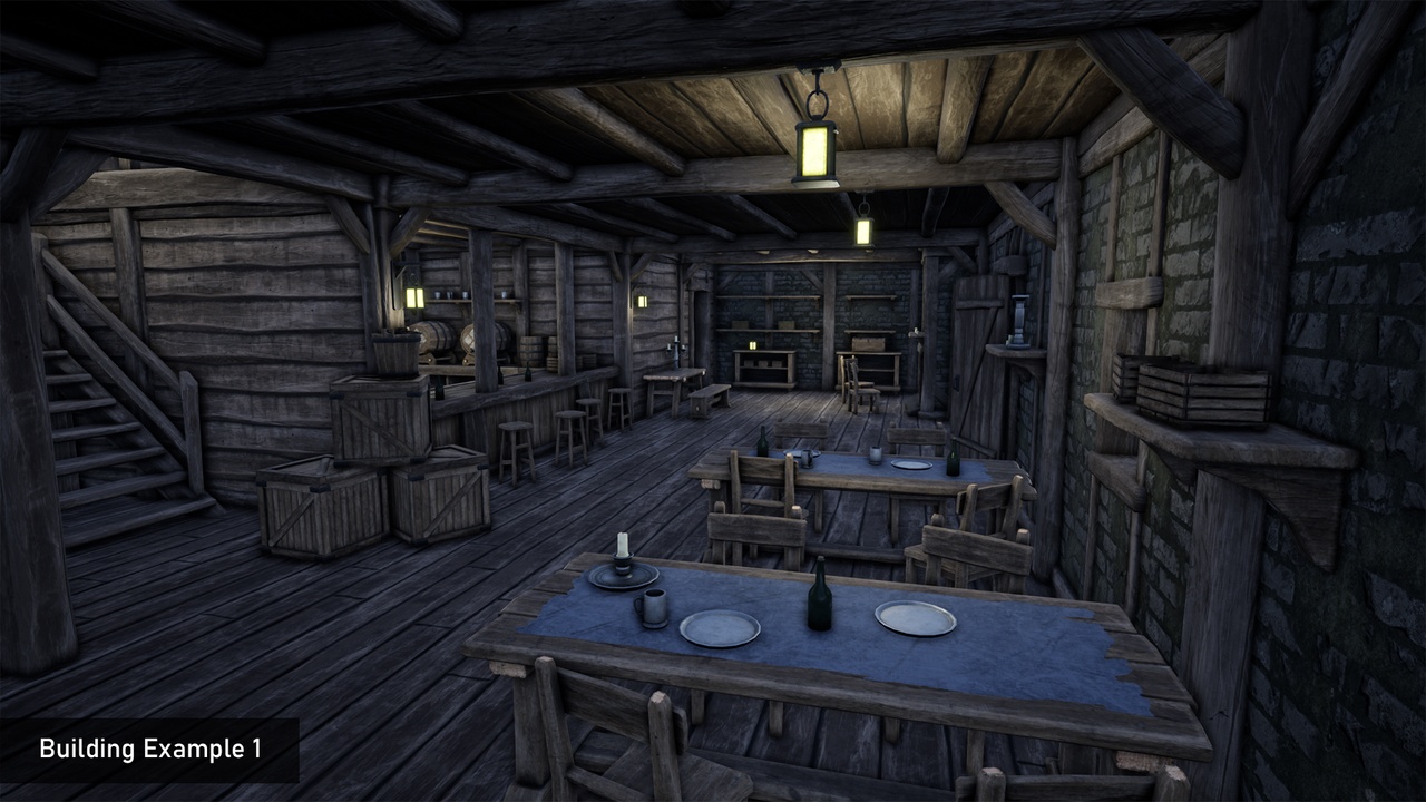 Media 1 for listing Modular Medieval/Fantasy Building & Props Pack