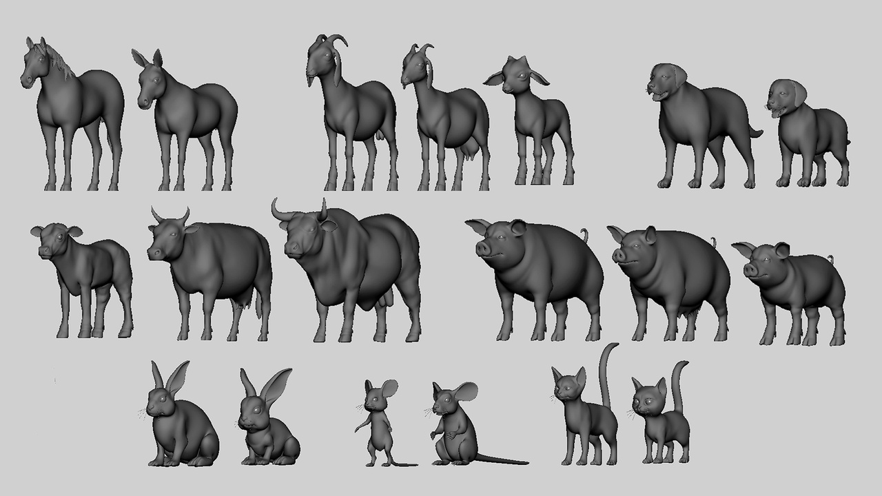 Media 1 for listing 19 Domestic Animal Collection