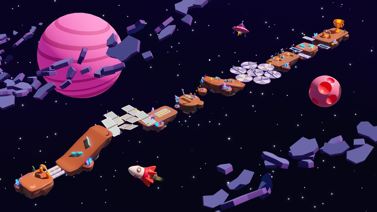 Media 1 for listing Platformer 11 Space - Low Poly 3D Models Pack