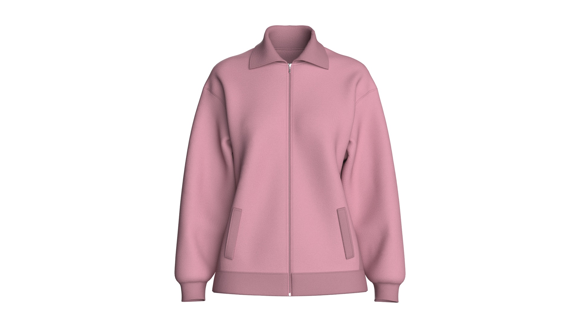 Media 1 for listing Girls Blush Element Zip - Up Jacket | High Poly