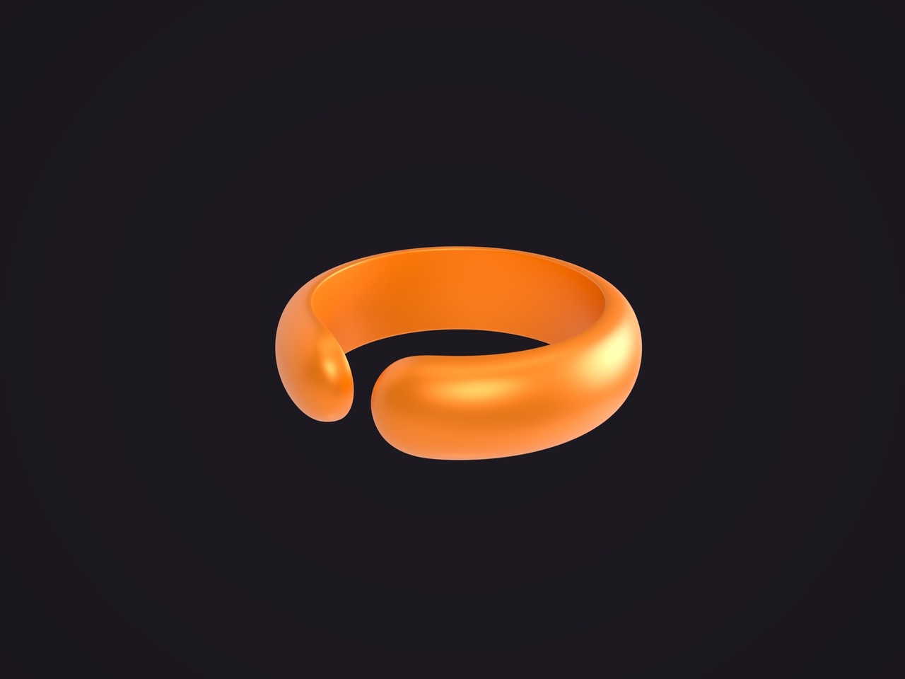 Media 1 for listing Gold Open Ring