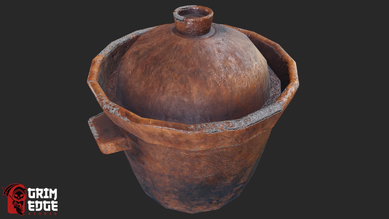 Media 1 for listing Medieval Food Stall Pot 01