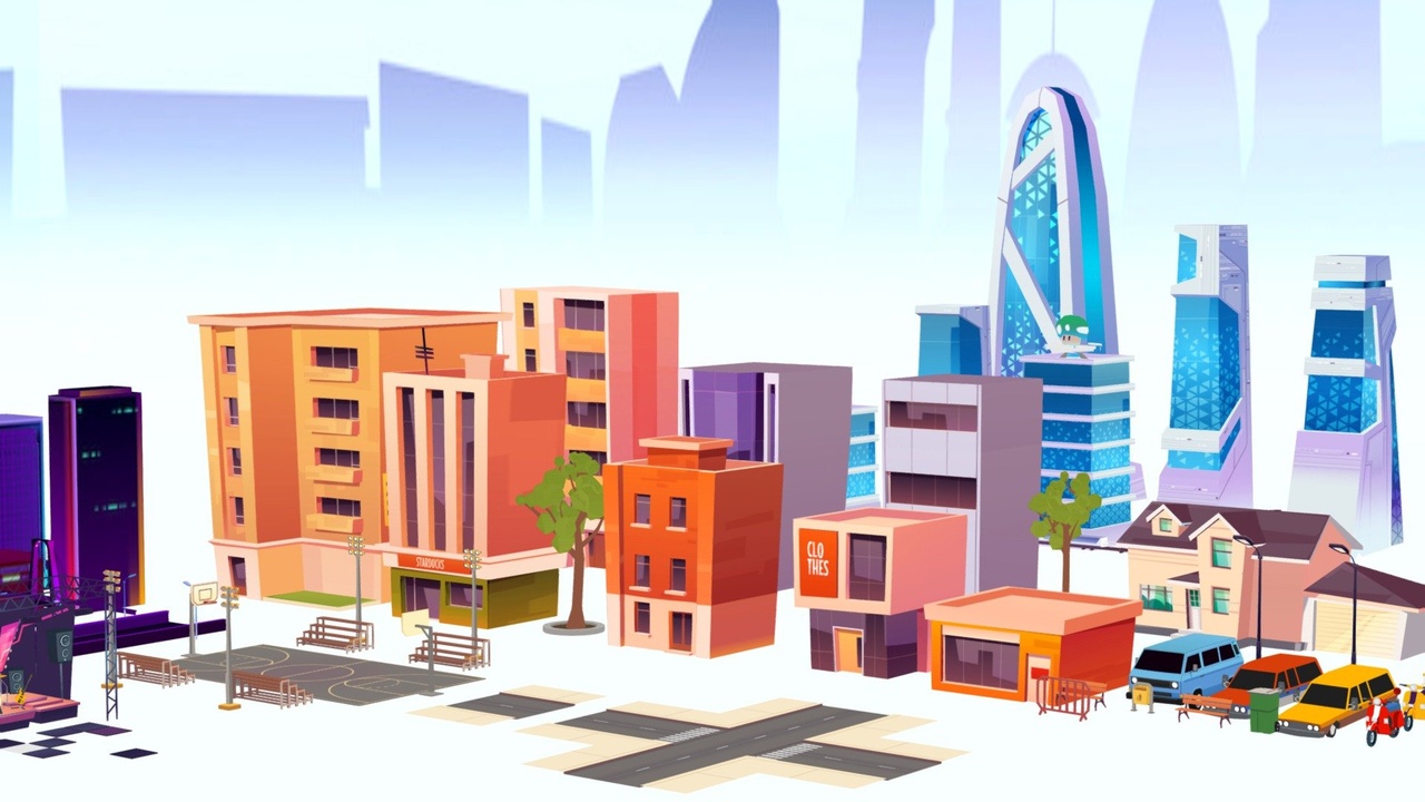 Media 1 for listing LOWPOLY CITY STREET PACK BUILDINGS STYLIZED