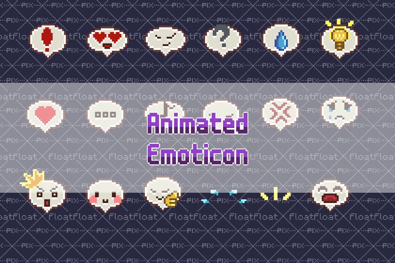 Media 1 for listing Animated Pixel Emoticons
