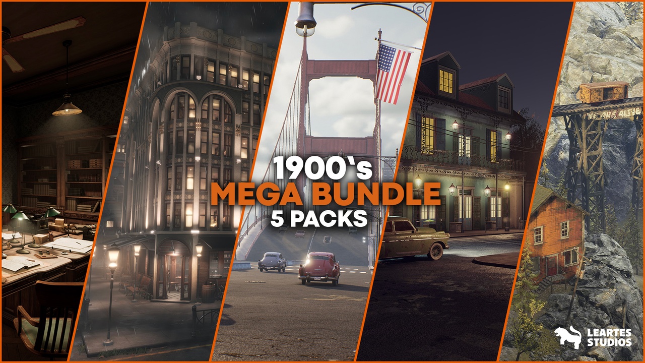 Media 1 for listing 1900s Environments Mega Bundle ( 1900s Victorian Steampunk Bundle Mega Bundle )