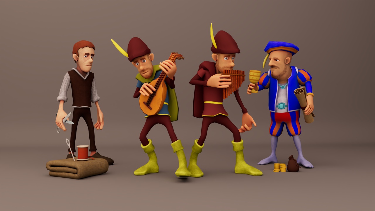 Media 1 for listing dReal Bard Fantasy Character Pack