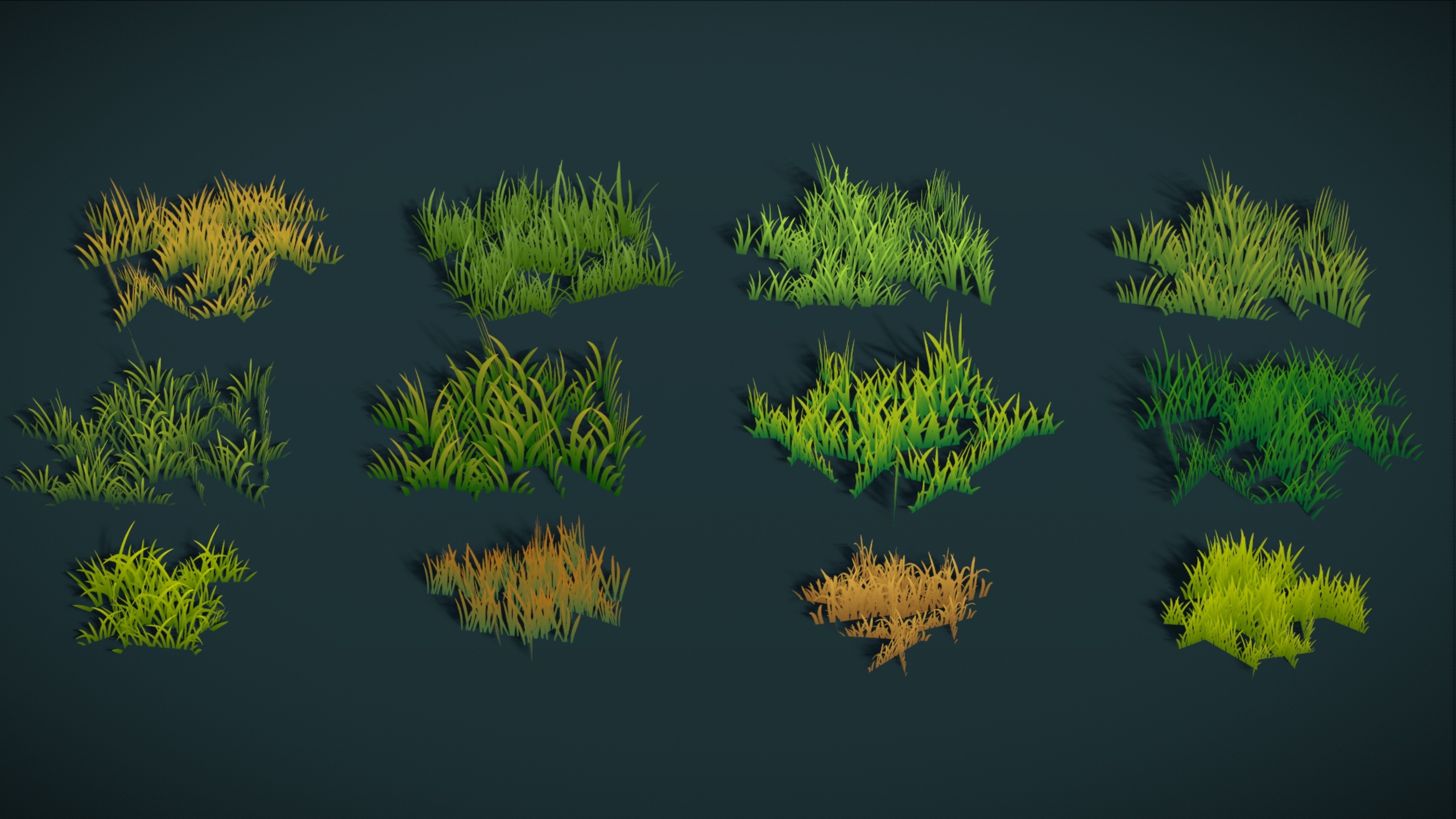 Medios 1 para el artículo Sylora Bloomscape - Stylized Lowpoly Foliage Grass terrain coverd Pack Vol-10