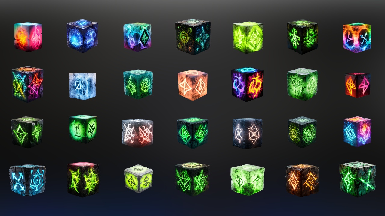 Magic Cubes - Icon Pack V1 | Fab