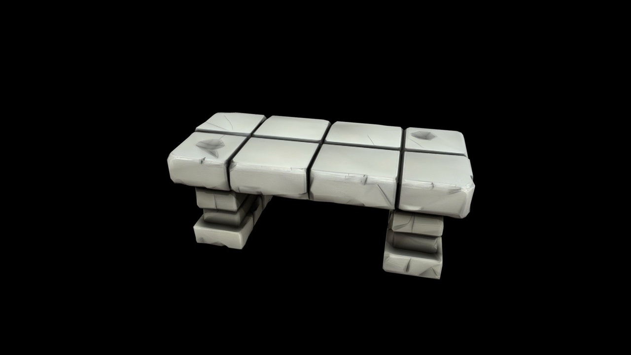 Media 1 for listing Park Bench - Low Poly Asset