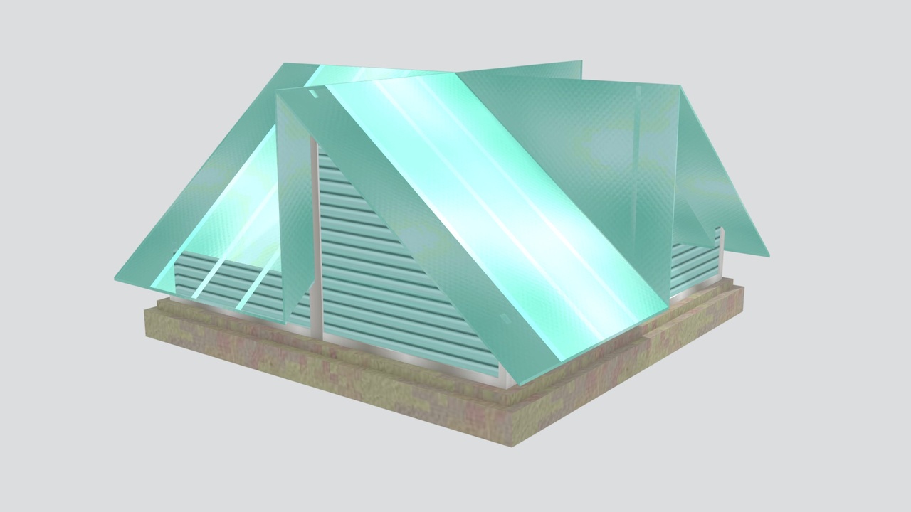 Media 1 for listing Courtyard Skylight Light Well Structure 3D Model
