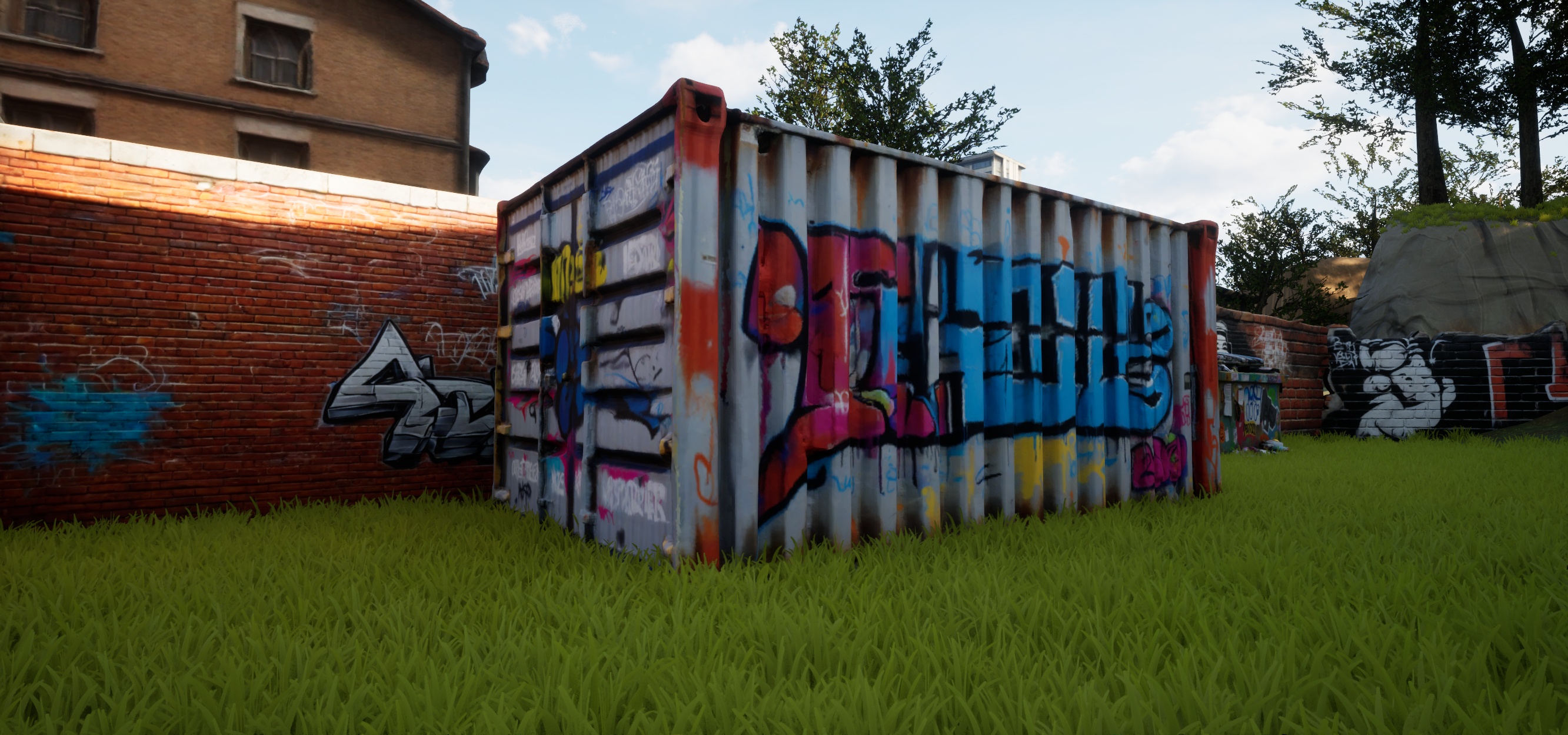 Graffiti Covered Shipping Container - Prop | Fab