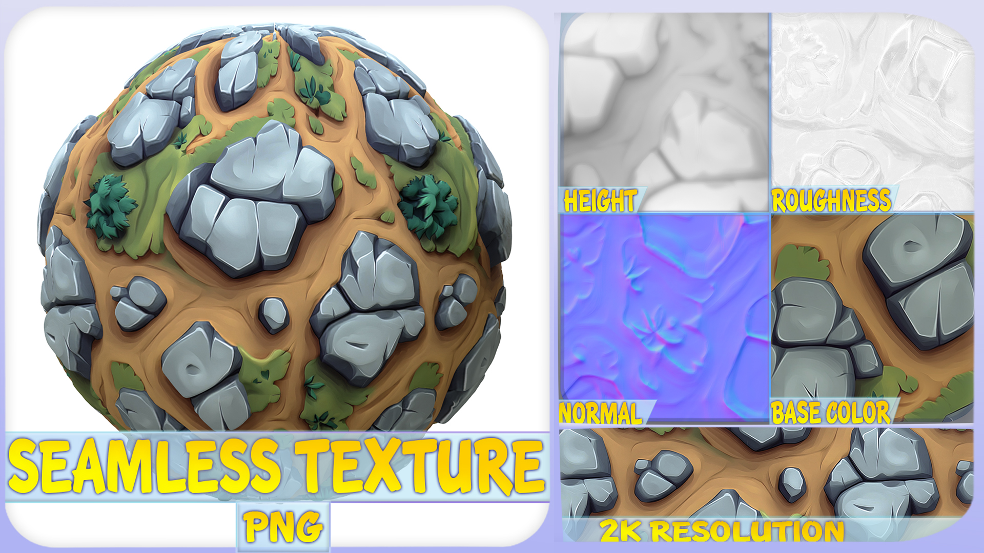 Stylized Ground Seamless Texture | Fab