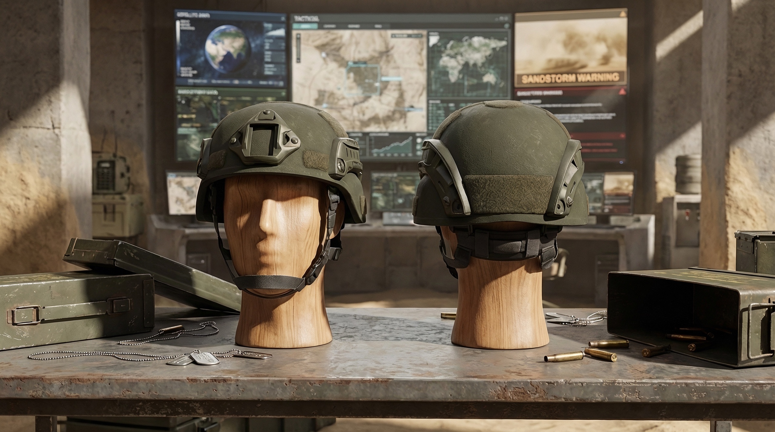 Media 1 for listing Green Tactical Helmet Metahuman compatible M Series