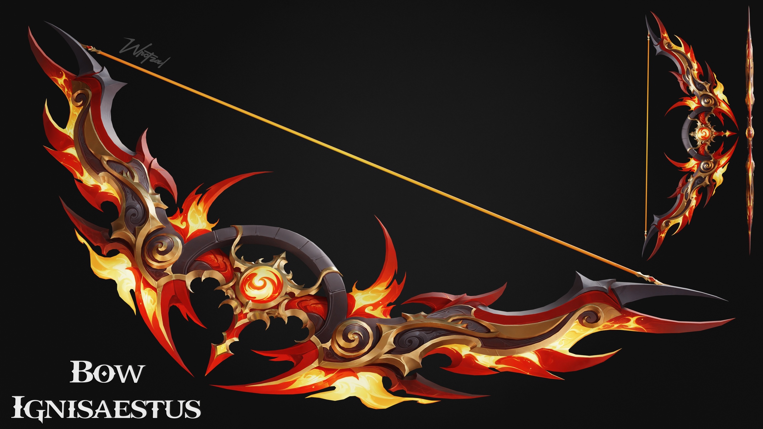 Media 1 for listing Bow Ignisaestus [Stylized Fantasy]