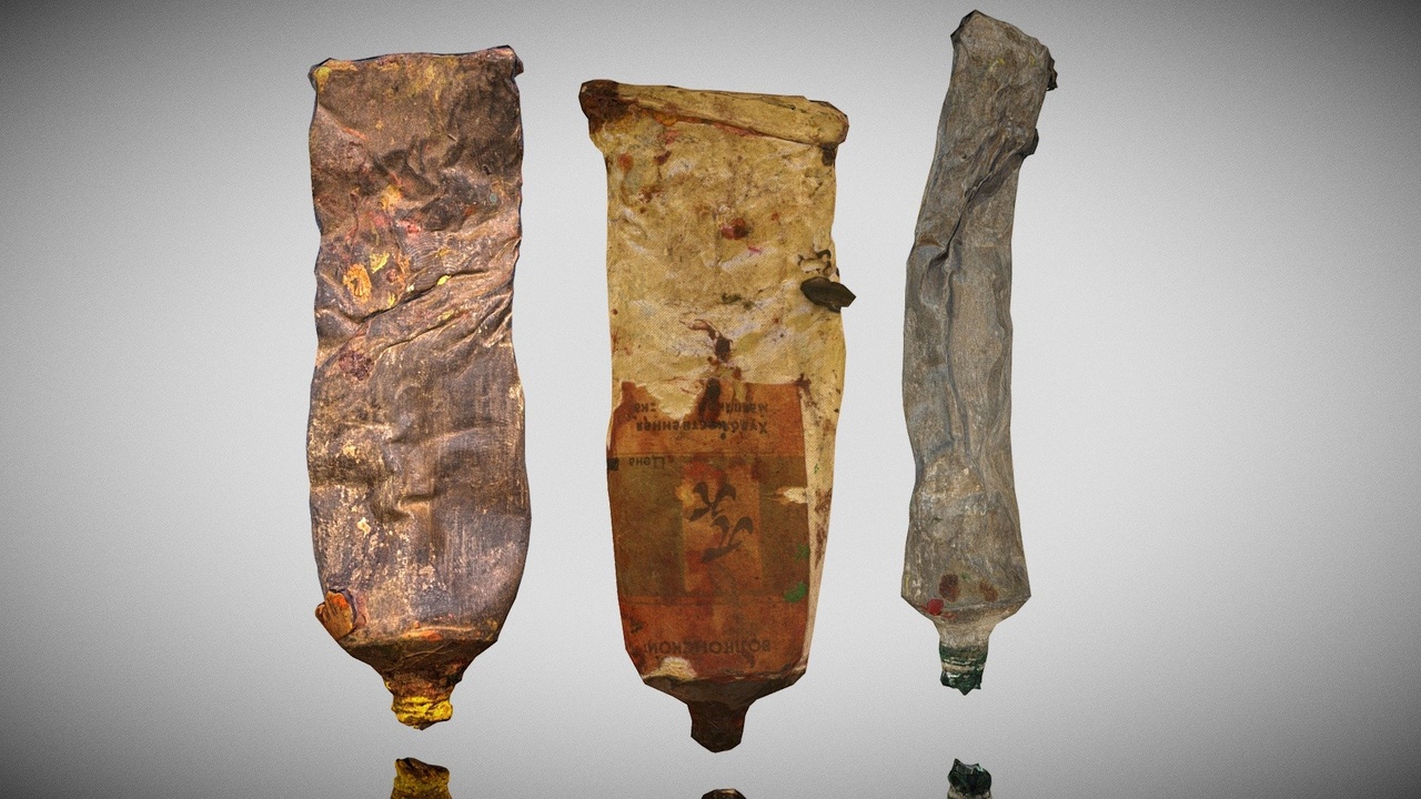 Media 1 for listing 3 tubes of old paint