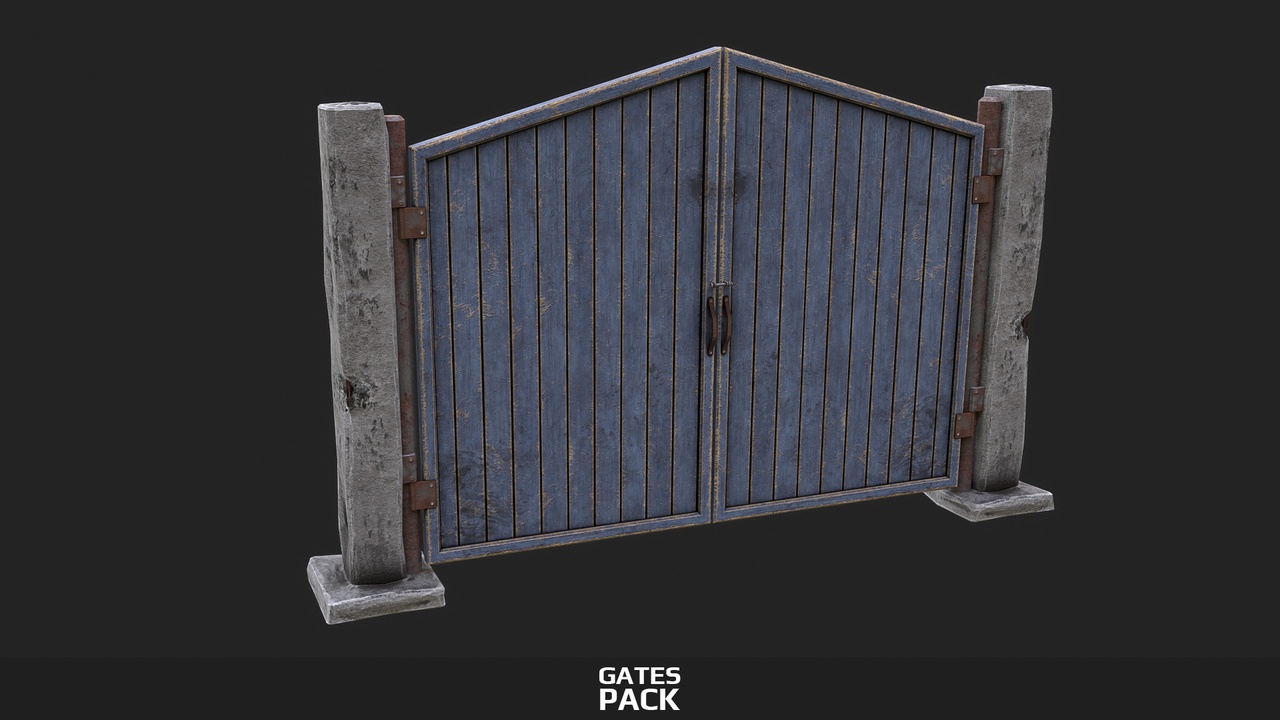 Media 1 for listing Gates - Old Industrial Gate (Rusty)