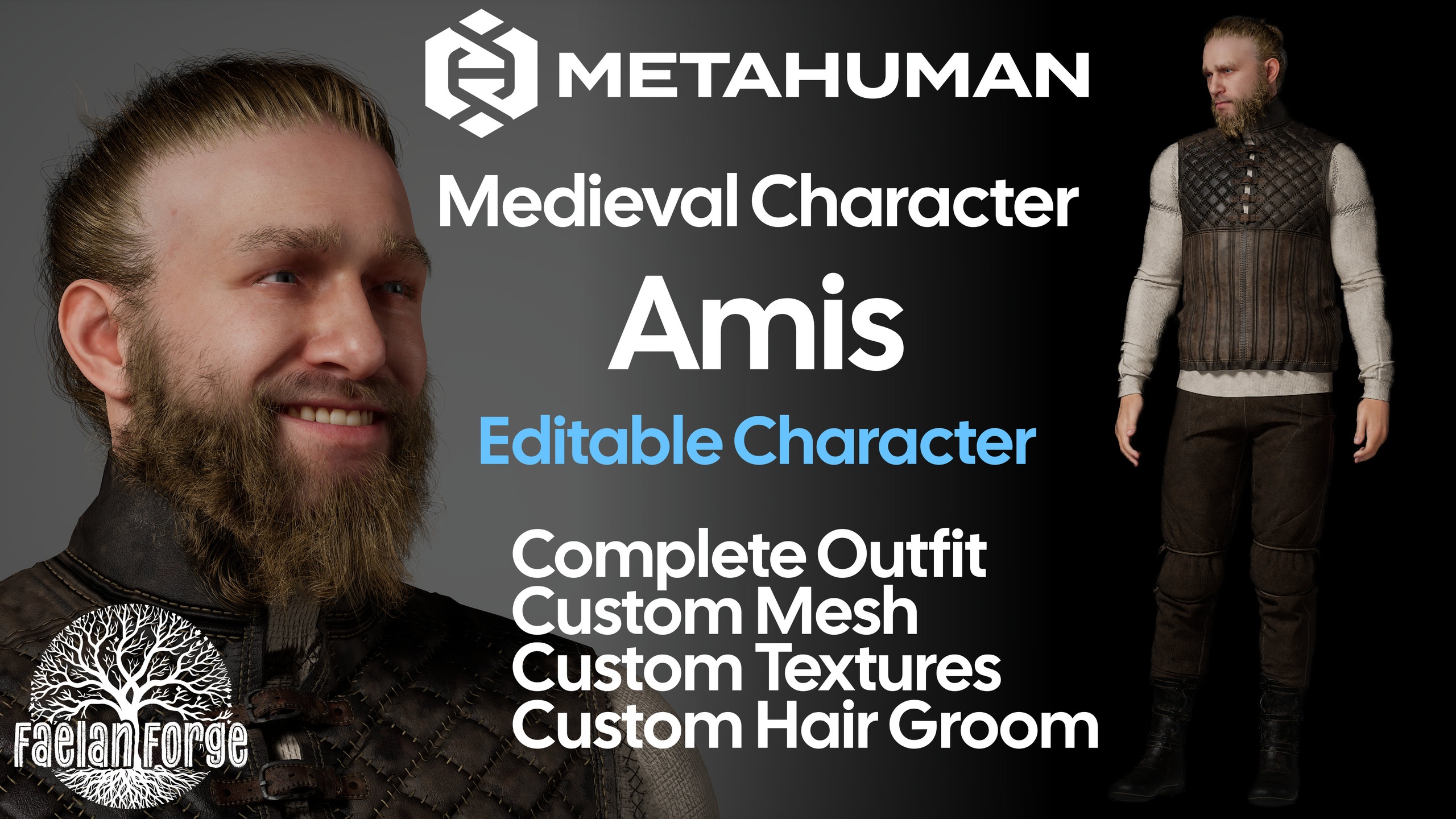 FF Amis: Custom Medieval Character, Outfit & Hair Groom | Fab