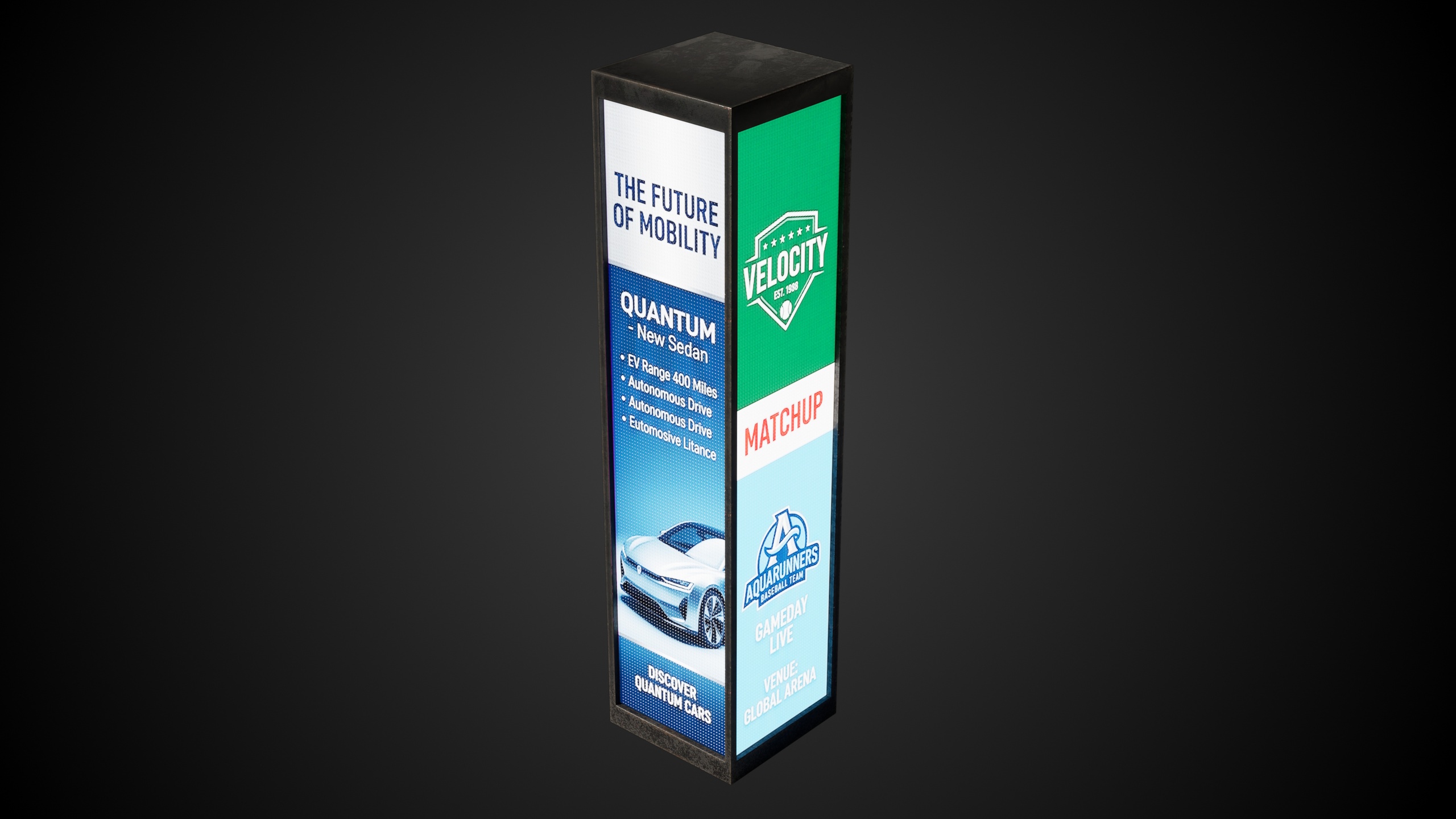 Media 1 for listing Screen Advertising Column Pillar